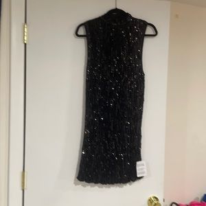 ASOS Design sequin dress NWT black size 8